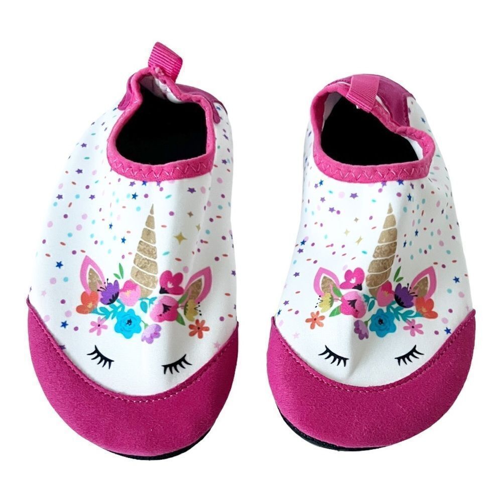 JOINFREE Girls Unicorn Print Swim Water Shoes
